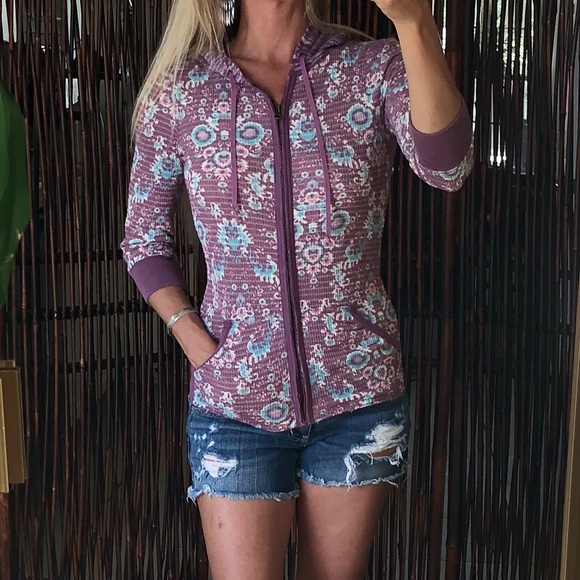 free people floral sweatshirt